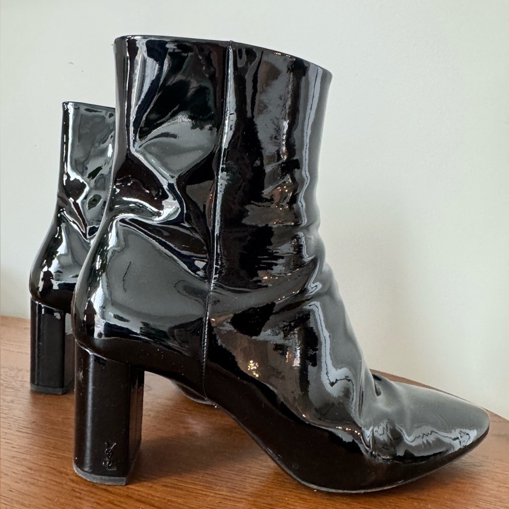 YSL Patent Leather Boots